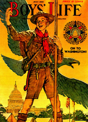 Norman Rockwell BSA Boy Scout Print EVER ONWARD 1960
